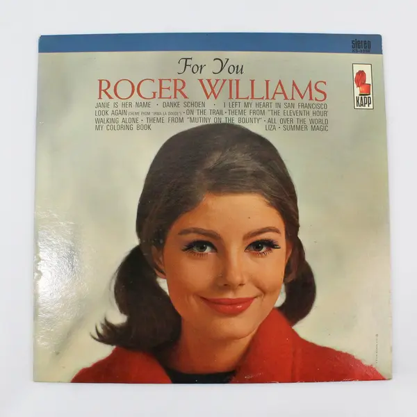 Roger Williams For You 12" Vinyl Record