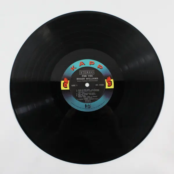 Roger Williams For You 12" Vinyl Record