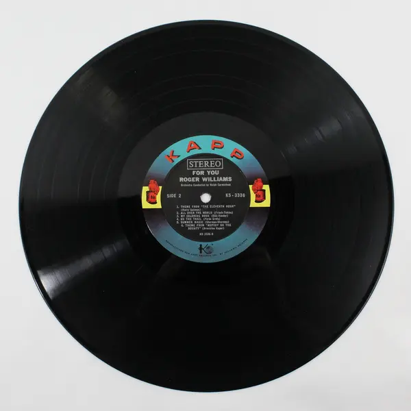 Roger Williams For You 12" Vinyl Record
