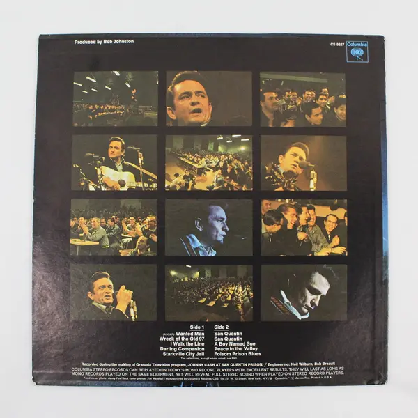  Johnny Cash At San Quentin 12" Vinyl Record
