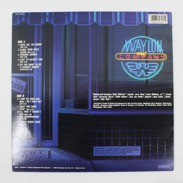 Waylon and Company 12" Vinyl Record 