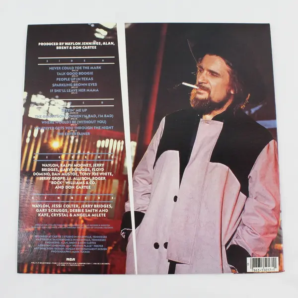 Waylon Jennings Never Could Toe the Mark 12" Vinyl LP RCA