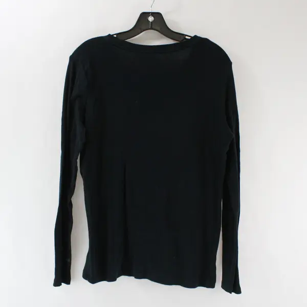 Merona Ultimate Tee Women's L Black Long Sleeve Shirt