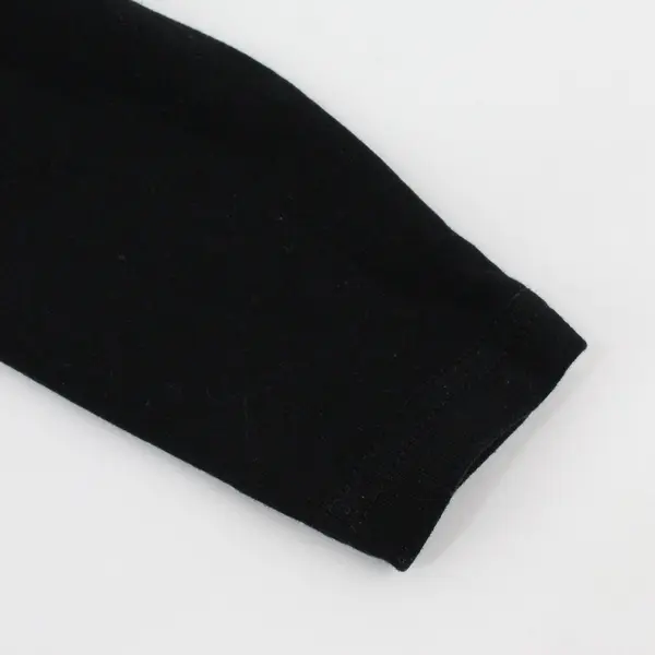 Karen Scott Women's Petite Medium Black Long Sleeve T-Shirt