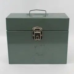Vintage Hamilton Skotch Kooler Green Port-A-File Box FLAWED