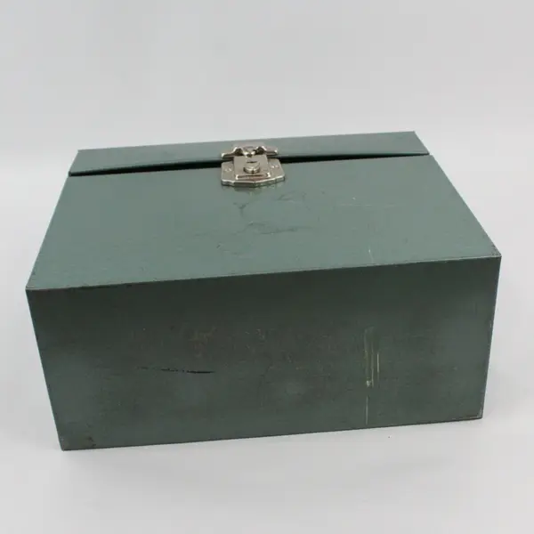 Vintage Hamilton Skotch Kooler Green Port-A-File Box FLAWED