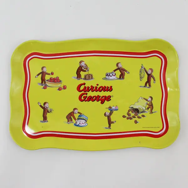 Schylling Curious George 9 Piece Tin  Tea Set