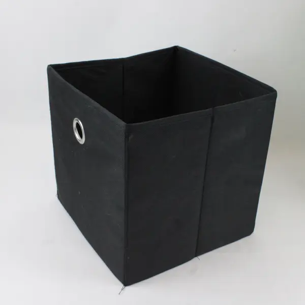 Lot of 4 Foldable Storage Bins Collapsible Organizers Black Green White 10.5in