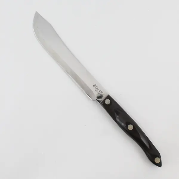 Vintage Cutco 1722 Butcher Knife 14” Stainless Steel Brown Handle 