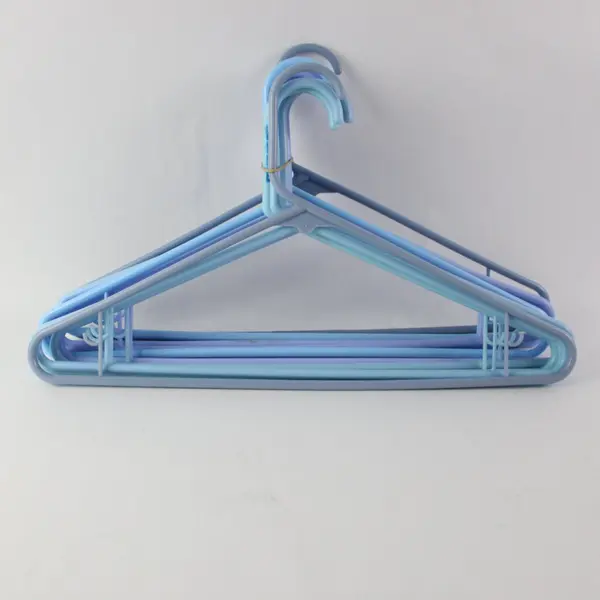 Lot of 10 Pastel Plastic Clothes Hangers Blue Lavender Adult Closet