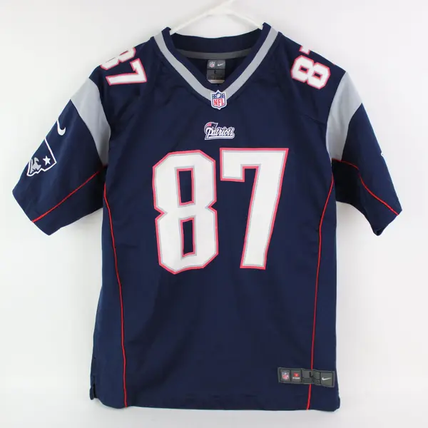 Nike NFL New England Patriots #87 Rob Gronkowski Jersey Youth Large 14/16