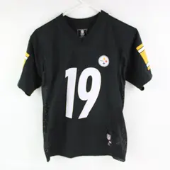 NFL Team Apparel Steelers #19 JuJu Smith-Schuster Youth M 10-12 Black Jersey