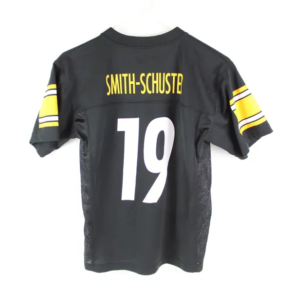 NFL Team Apparel Steelers #19 JuJu Smith-Schuster Youth M 10-12 Black Jersey