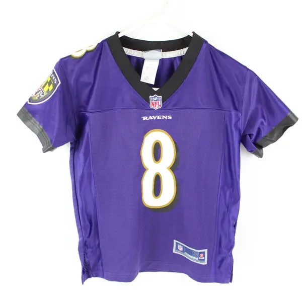 Baltimore Ravens Lamar Jackson Youth Small 8 Purple NFL Jersey