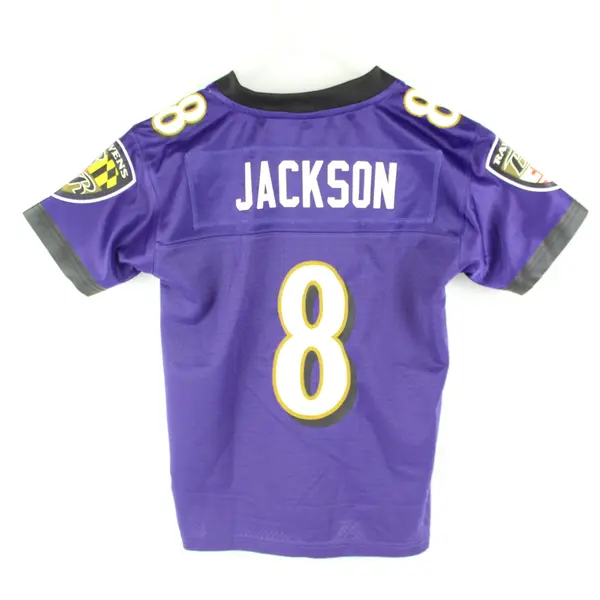 Baltimore Ravens Lamar Jackson Youth Small 8 Purple NFL Jersey