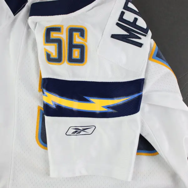 Reebok NFL San Diego #56 Chargers Shawne Merriman White Jersey Youth Small 8