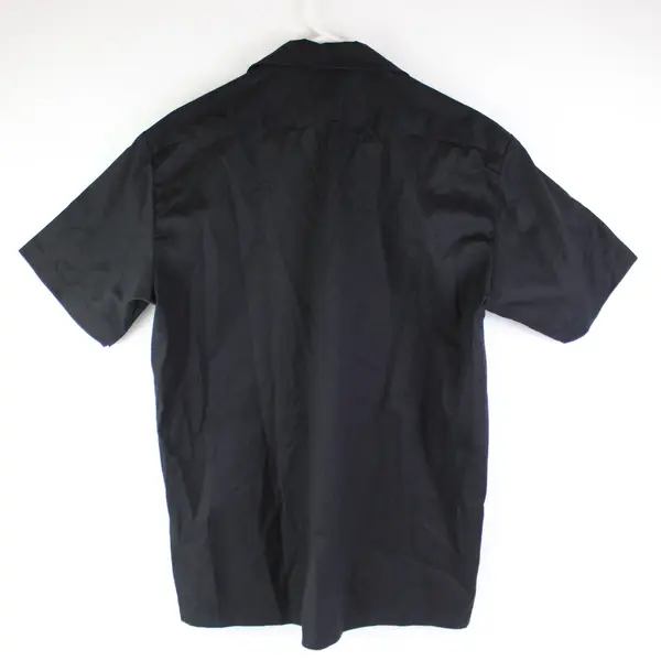 Dickies Men's Black Short Sleeve Work Shirt Button Front Size L