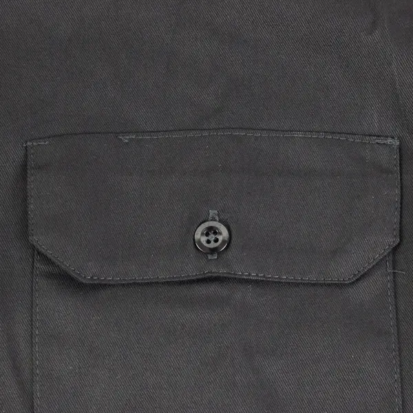 Dickies Men's Black Short Sleeve Work Shirt Button Front Size L
