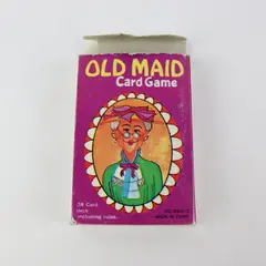 Vintage Old Maid Card Game 38 Card Deck Includes Rules Made in China