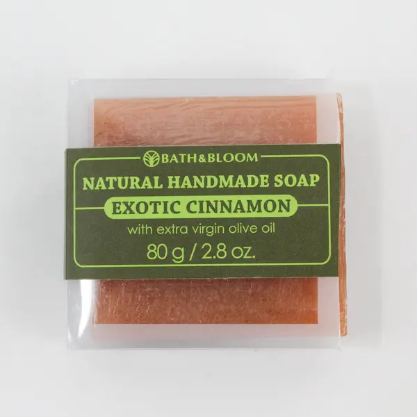 Bath & Bloom Exotic Cinnamon Natural Handmade Soap Bar 80g