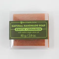 Bath & Bloom Exotic Cinnamon Natural Handmade Soap Bar 80g