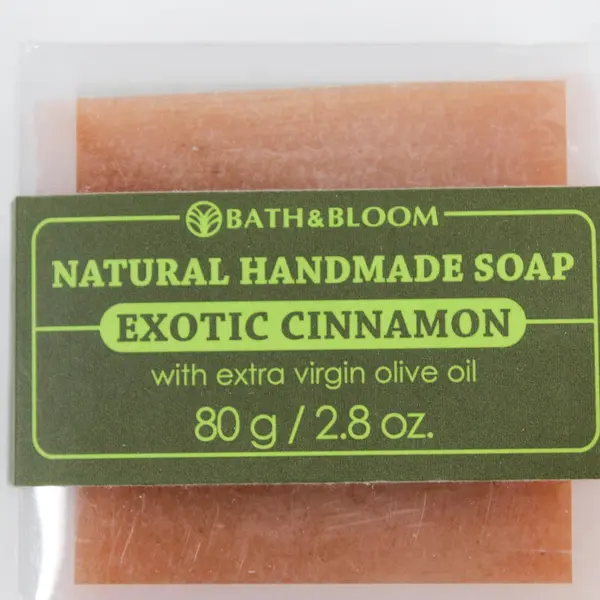 Bath & Bloom Exotic Cinnamon Natural Handmade Soap Bar 80g