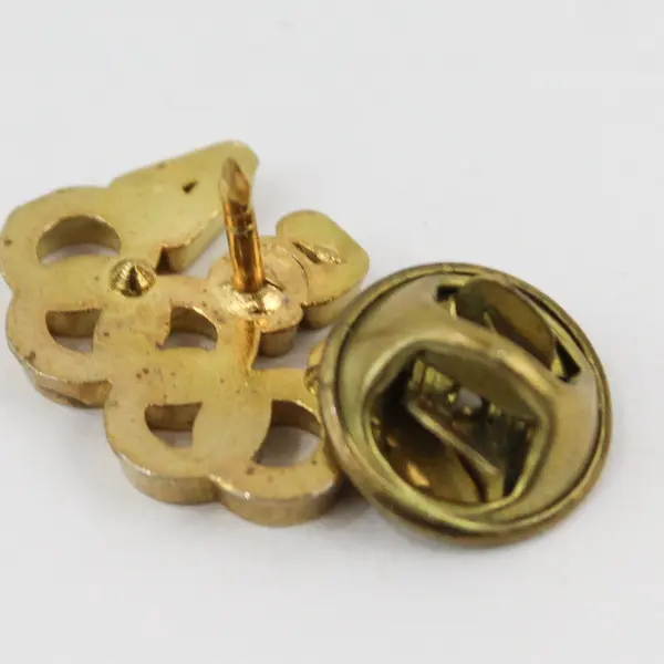 USA Olympic Rings Gold Tone Lapel Pin Collectible