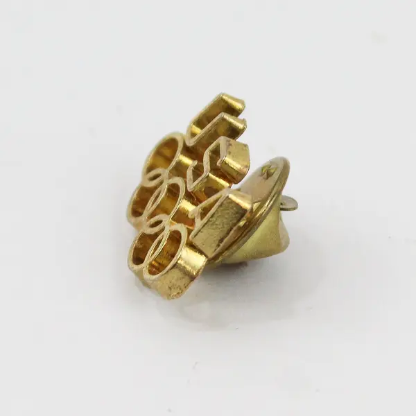 USA Olympic Rings Gold Tone Lapel Pin Collectible
