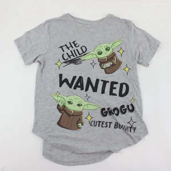 Kid's Lucasfilm  Star Wars Baby Yoda Grogu T-Shirt Size M (7-9)