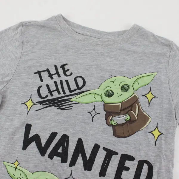Kid's Lucasfilm  Star Wars Baby Yoda Grogu T-Shirt Size M (7-9)
