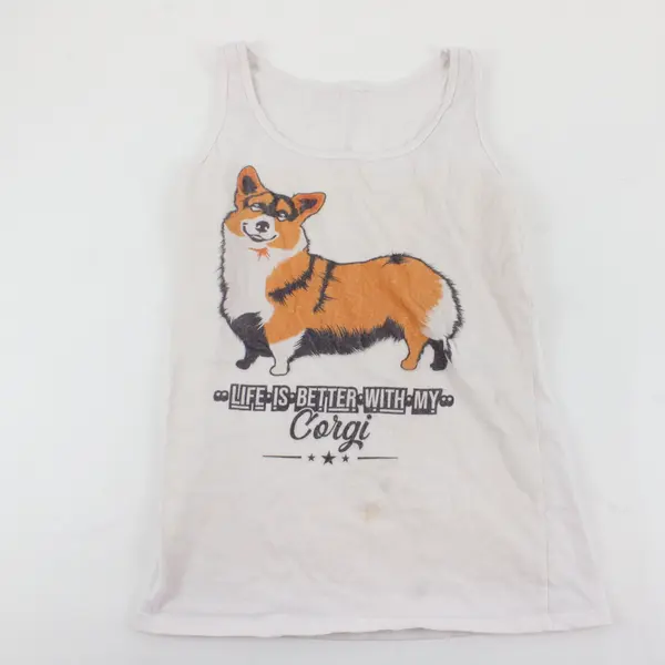Women's Life is Better With My Corgi White Tank Top 