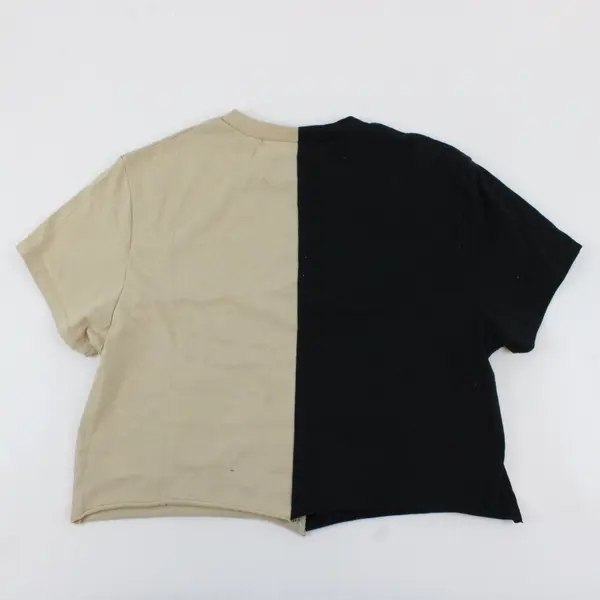 Nickelodeon Viacom Avatar: The Last Airbender Black/Tan Cropped Youth Tee Size M