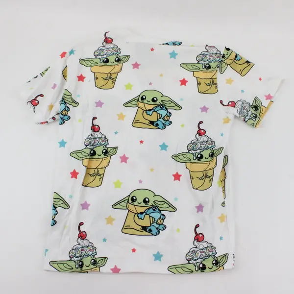 Girl's Lucasfilm  Star Wars Baby Yoda Grogu Pattern T-Shirt Size SM/C/P 
