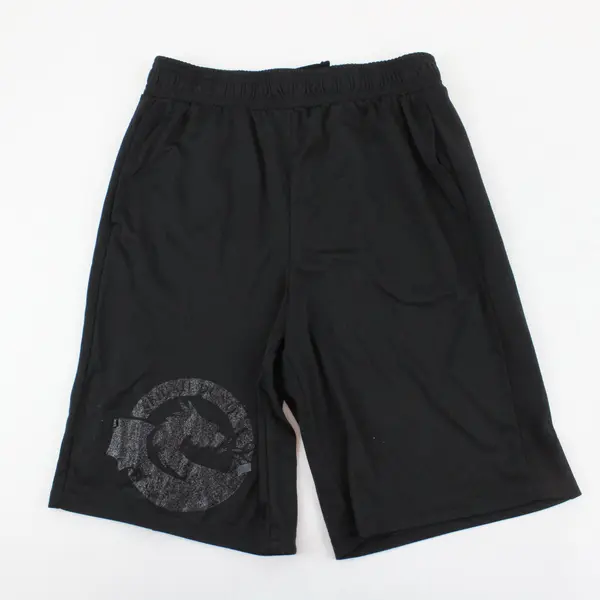 Athletic Works Youth Black Gym Shorts Abigail Duniway Graphic XL 14-16