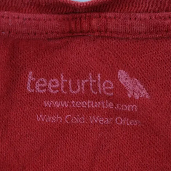 TeeTurtle Women's Red Corgi Incorgnito Cotton Graphic T-Shirt 