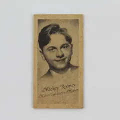 Vintage Mickey Rooney Owl Drug Co. Advertising Card