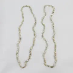 Lot of 2  Snail Shell Necklaces Tropical Hawaiian Lei Tiny Seashell BOHO