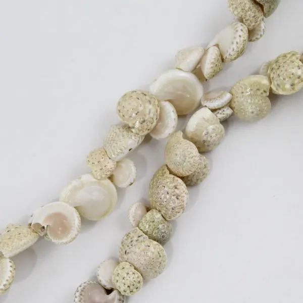 Lot of 2  Snail Shell Necklaces Tropical Hawaiian Lei Tiny Seashell BOHO