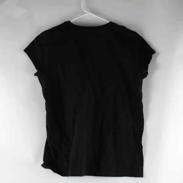 Place Girls' Cotton Unicorn Shirt Black XXL 16 Short Sleeve
