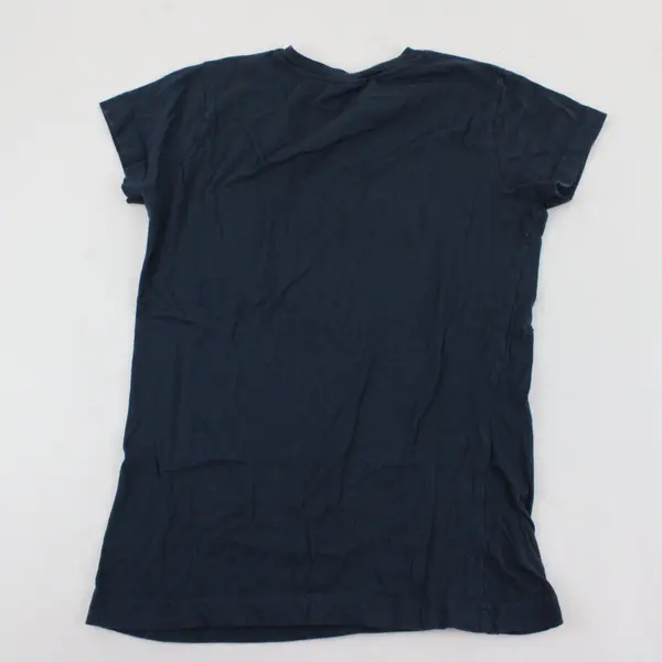 Women's Dark Blue "spit happens" Llama Pun Graphic T-Shirt 100% Cotton Size M 