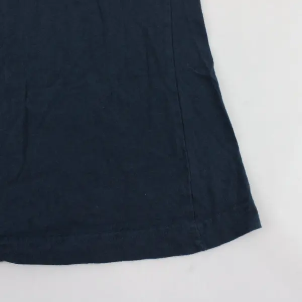 Women's Dark Blue "spit happens" Llama Pun Graphic T-Shirt 100% Cotton Size M 
