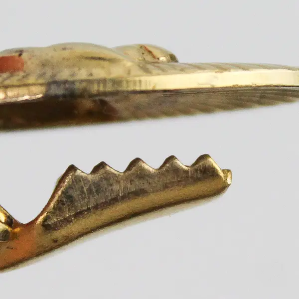 Gold Tone Horse Head Oval Western Men's Tie Clip Clasp Jewelry