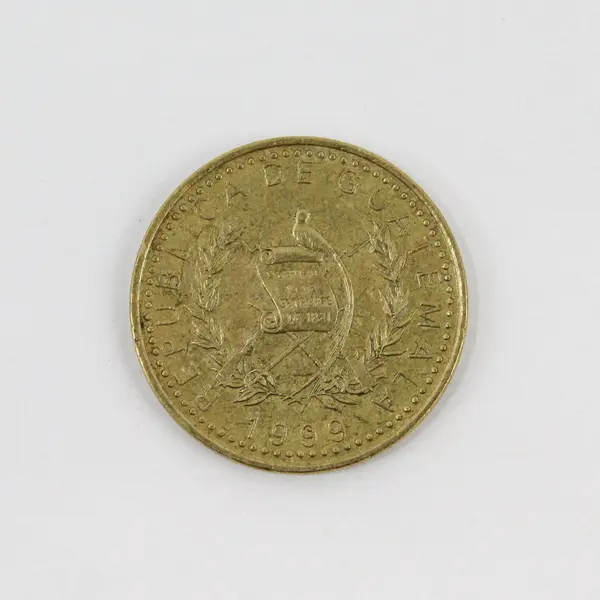 Guatemala 1 Quetzal Peace Accord Commemorative Coin 1999 Brass