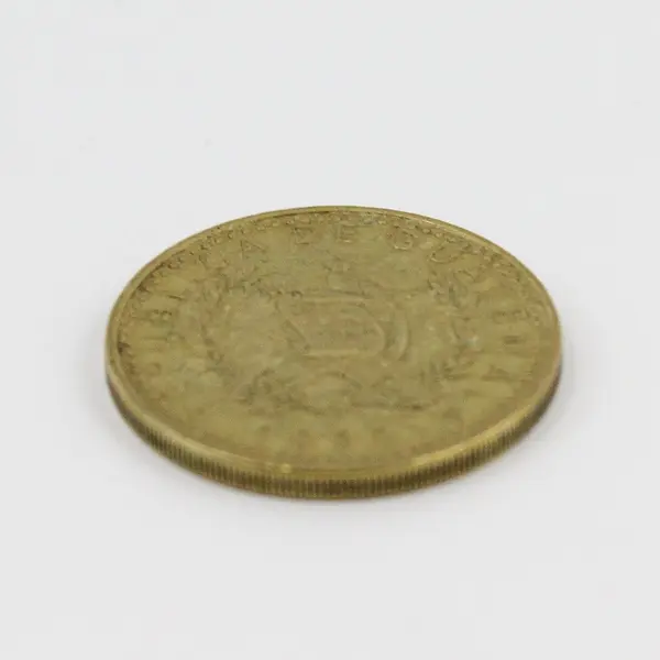 Guatemala 1 Quetzal Peace Accord Commemorative Coin 1999 Brass