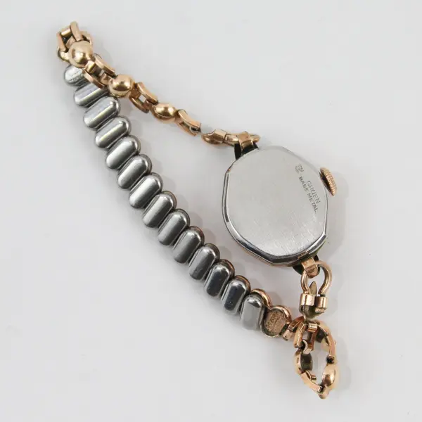 Vintage Gruen Veri-Thin Ladies Bracelet Watch Art Deco Base Metal