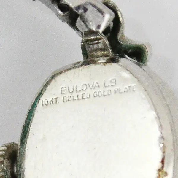 Vintage Bulova Ladies Square Diamond Accent Manual Wind Watch Parts Repair