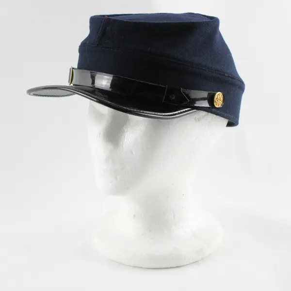 Vintage Blue Civil War Reproduction Hat Size 6-7/8 FLAWED