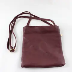 Soperwilton Burgundy Red Faux Leather Crossbody Purse Bag