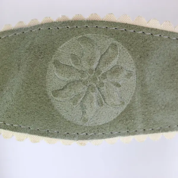 Green Suede Lederhosen Size 90 Men's Traditional Shorts FLAWED