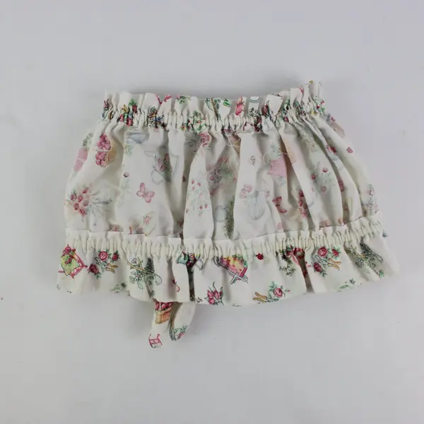 Handmade Baby Girls Garden Theme Ruffled Skirt Size 12M